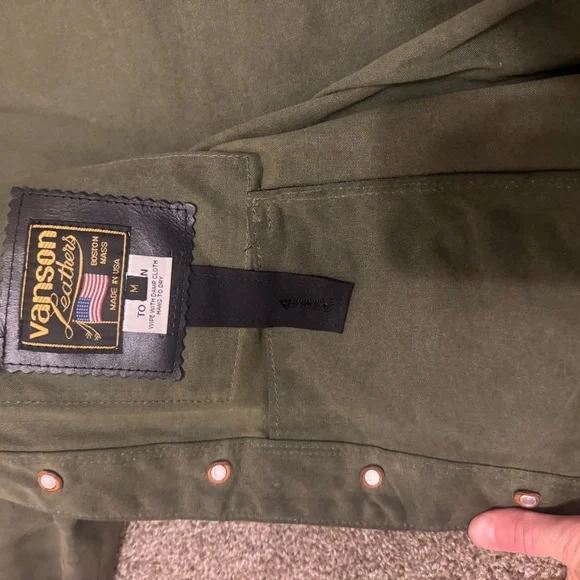 Olive Green Button-Up Jacket - Picture 3 of 5